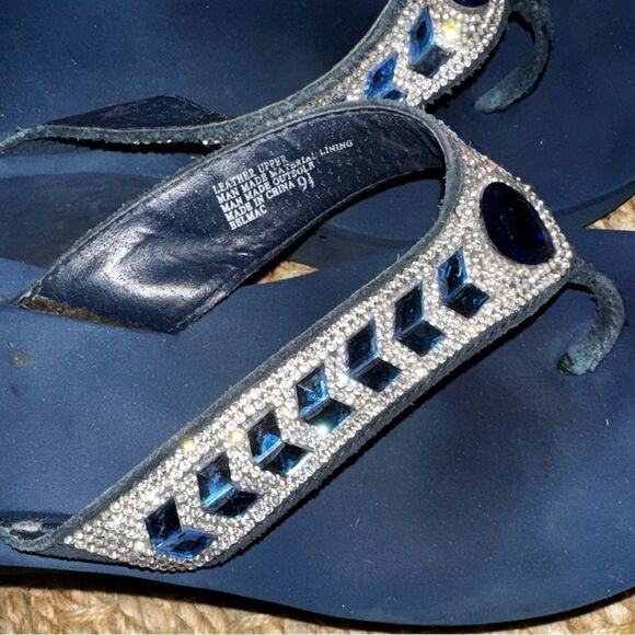 ๐๐ YellowโBox Belmac Jeweled Wedge Flip-Flops โ Size 9.5 ๐๐ - Picture 5 of 8